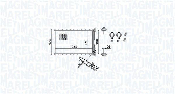 350218455000 Magneti Marelli Радіатор опалювача салону